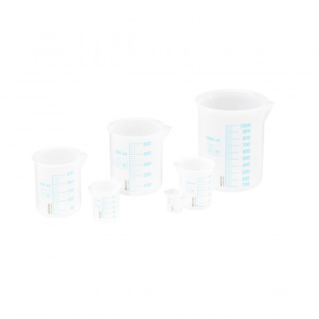 Wissner aktiv lernen Messbechersatz mit blauer Skala (6 Teile) Набор мерных стаканчиков с синей шкалой (6 шт.)