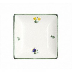 Gmundner Keramik Gmundner Keramik Streublumen Snack Schale 11 x 11 cm Керамическая тарелка Gmundner с разбросанными цветами 11 x 11 см