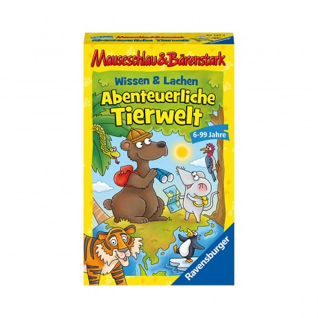 Ravensburger Mitbringspiel Mauseschlau  Barenstark Wissen und Lachen Возьмите с собой игру Mauseschlau Barenstark Знание и смех