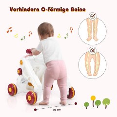 COSTWAY® Baby Walker 3 in 1 mit Lichtern  Musik Ходунки 3 в 1 со светомузыкой