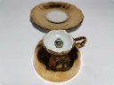Mayer Wiesau Bavaria 1840, Коллекционная Кофейная пара с позолотой Баварская мануфактура