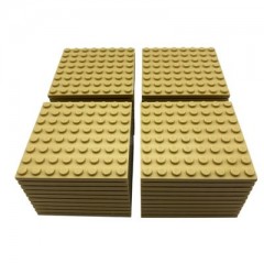 LEGO LEGO 8x8 Bauplatten Tan Beige Platten Beidseitig bebaubar Basics Classic 41539 Menge 25x Строительные пластины LEGO 8x8 Бежево-коричневые пластины для сборки с обеих сторон Basics Classic 41539 Количество 25 шт.