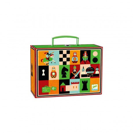 DJECO DJ05225 Schach und Dame DJ05225 Шахматы и шашки