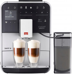 Melitta Melitta Kaffeevollautomat Barista TS Smart F850-101, silber, 21 Kaffeerezepte  8 Benutzerprofile, 2-Kammer Bohnenbehalter  Полностью автоматическая кофемашина Melitta Barista TS Smart F850-101, серебристый, 21 рецепт кофе, 8 пользовательских профи