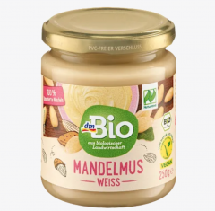 dmBio Mandelmus, weiss, 250 g Органическое белое миндальное маслом 250г