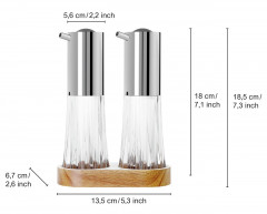 Ad Hoc Ad Hoc Menage Essig &amp; ol CRYSTAL silber Уксус Ad Hoc Cruet &amp;amp; = 6l CRYSTAL
