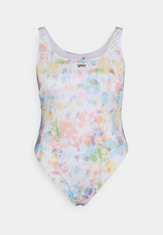 Tommy Hilfiger SCOOP BACK ONE PIECE CURVE Swimsuit tie dye КОМБИНЕЗОН CURVE SCOOP BACK Купальник краситель для галстука