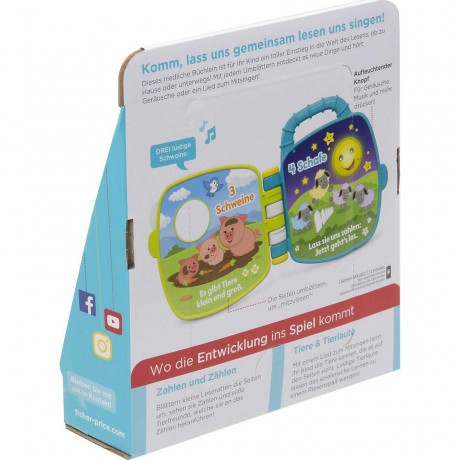 Mattel Fisher-Price Tierfreunde-Liederbuch Сборник песен Fisher-Price для любителей животных