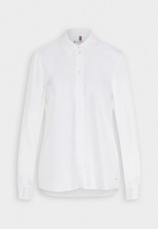 Tommy Hilfiger PIECED FLEUR Button-down blouse optic white PIECED FLEUR Блузка на пуговицах оптический белый