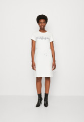 Tommy Hilfiger ROPE PUFF PRINT KNEE Jersey dress ecru ROPE PUFF PRINT KNEE Платье из джерси экрю