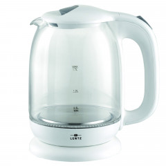 Lentz Lentz Wasserkocher Wasserkocher Glas LED 1,7 Liter weiss, 1.7 l  Чайник Lentz чайник стеклянный LED 1,7 л белый, 1,7 л
