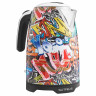 Gutfels Gutfels Wasserkocher WATER 3010 G, 2200 W, Graffiti-Style, 1,7 Liter, 2200 Watt, 360 Grad Sockel  Чайник Gutfels WATER 3010 G, 2200 Вт, стиль граффити, 1,7 литра, 2200 Вт, основание 360 градусов