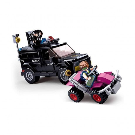 Sluban Klemmbausteine SWAT Fahrzeug (290 Teile) Автомобиль спецназа (290 шт.)
