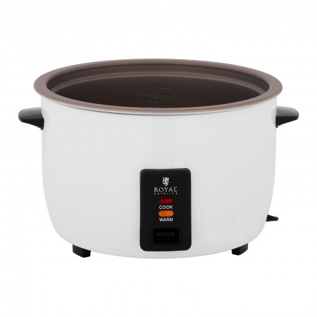 Royal Catering Royal Catering Reiskocher Gastro Reiskocher Elektrisch Dampfkocher Reiskochtopf Gemusegarer 10 L, 1550 W  Рисоварка Royal Catering Гстроварка для рисования Электрическая пароварка Кастрюля для приготовления риса Овощная плита 10 л, 1550 Вт