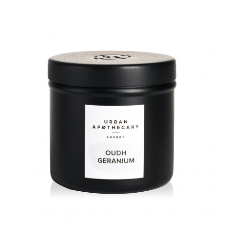 Urban Apothecary Oudh Geranium Kerze Luxury Iron Travel Candle, 175 g