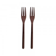 ASA SELECTION ASA Wood Dark Akazie Massiv Holzgabel Set 2-tlg. l: 15 cm Набор вилок ASA Wood Dark Acacia из цельного дерева, состоящий из 2 предметов. Д: 15 см