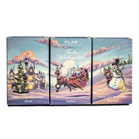 Klar Seifen Geschenkset Stille Nacht 300g  Подарочный набор Тихая ночь 300г