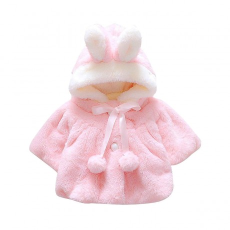 frler frler Hasenohren Mantel fur Baby Madchen Mantel fur Madchen frler кроличьи ушки Пальто для девочки Пальто для девочки