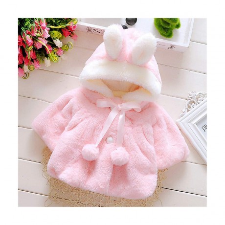 frler frler Hasenohren Mantel fur Baby Madchen Mantel fur Madchen frler кроличьи ушки Пальто для девочки Пальто для девочки