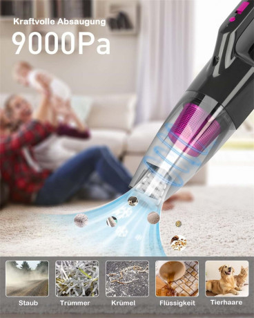 Yoyaxi Akku-Handstaubsauger Tragbarer Handstaubsauger von Hoover, 3-Stunden-Akkubetrieb fur das Heimtierburo  Беспроводной ручной пылесос Yoyaxi Портативный ручной пылесос Hoover, 3 часа работы от аккумулятора, для офиса с домашними животными