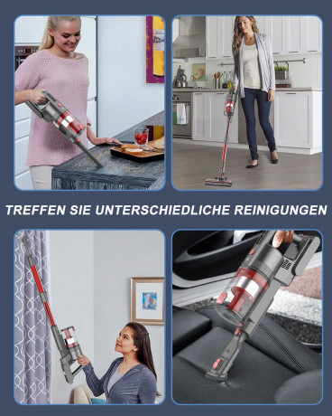 REDOM REDOM Akku-Handstaubsauger Handstaubsauger Autostaubsauger Staubsauger Bodenstaubsauger Kabellos, 2 in 1 20000 Pa 12000mAh Akku fur Wohnungen Auto mit LED Licht  Беспроводной ручной пылесос REDOM, ручной пылесос, автомобильный пылесос, пылесос для п