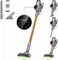 Jajibot Jajibot Akku-Hand-und Stielstaubsauger, 250,00 W, Beutellos, 26000Pa Staubsauger Kabelloser LED-Anzeige, 6-in-1 Leicht Akkusauger  Беспроводной ручной и стержневой пылесос Jajibot, 250,00 Вт, без мешка, пылесос 26000 Па, беспроводной светодиодный 