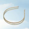 The Hair Edit Gold Cable Chaplet Headband Золотая повязка на голову в виде часовни