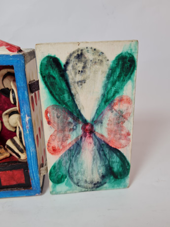 Композиция винтажная Retablos "Магазин шляпок", гипс, ручная роспись, 16 x 8 x 17,5 см, Германия, 1960-70гг.