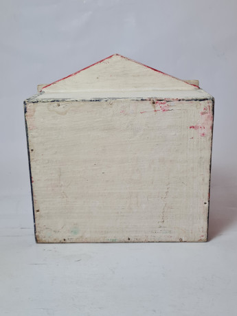 Композиция винтажная Retablos "Магазин шляпок", гипс, ручная роспись, 16 x 8 x 17,5 см, Германия, 1960-70гг.