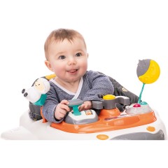 fillikid Lauflerngerat mit Schaukelfunktion grau mit Zick-Zack Einhang Ходунки с функцией качания