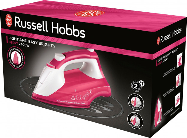 RUSSELL HOBBS RUSSELL HOBBS Dampfbugeleisen 26480-56 Light and Easy Brights Berry, 2400 W  Паровой утюг RUSSELL HOBBS 26480-56 Light and Easy Brights Berry, 2400 Вт