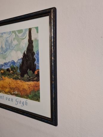 Картина винтажная Винсента Ван Гога, в деревянной раме, 75,5 x 65,5 см, Германия, 1960-70гг.