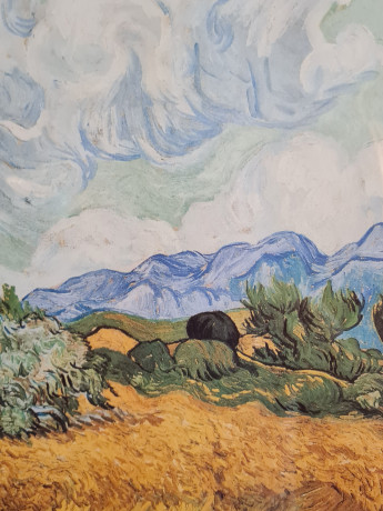 Картина винтажная Винсента Ван Гога, в деревянной раме, 75,5 x 65,5 см, Германия, 1960-70гг.