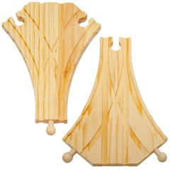 eyepower 2 weite Weichen fur Holzeisenbahn 1\/2 PCK 2 широких наконечника для деревянной железной дороги 1/2 шт.