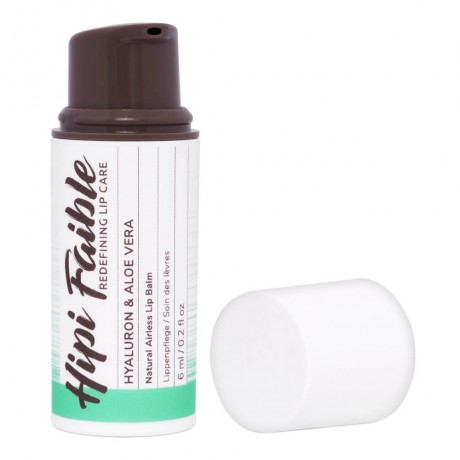 Hipi Faible Natural Airless Lipbalm Hyaluron & Aloe Vera 6ml  Натуральный безвоздушный бальзам для губ с гиалуроновой кислотой и алоэ вера 6 мл