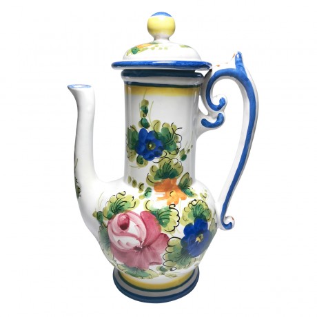 German porcelain, Винтажный керамический Чайник с цветами 23см, 1950-60гг.
