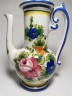 German porcelain, Винтажный керамический Чайник с цветами 23см, 1950-60гг.