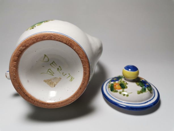 German porcelain, Винтажный керамический Чайник с цветами 23см, 1950-60гг.