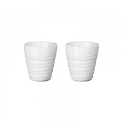 ASA SELECTION ASA Thermo Thermobecher Espresso Set 2-tlg. twisted weiss 0,08 L / h: 7 cm Набор термо-термо чашек ASA для эспрессо, 2 шт. скрученный белый 0,08 л/ч: 7 см