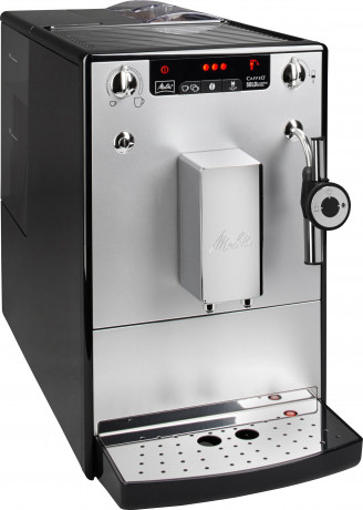 Melitta Melitta Kaffeevollautomat Solo  Perfect Milk E957-203, silber/schwarz, Cafe cremeEspresso per One Touch, Milchschheisse Milch per Drehregler  Полностью автоматическая кофемашина Melitta Solo Perfect Milk E957-203, серебристый/черный, кофе-крем-эсп