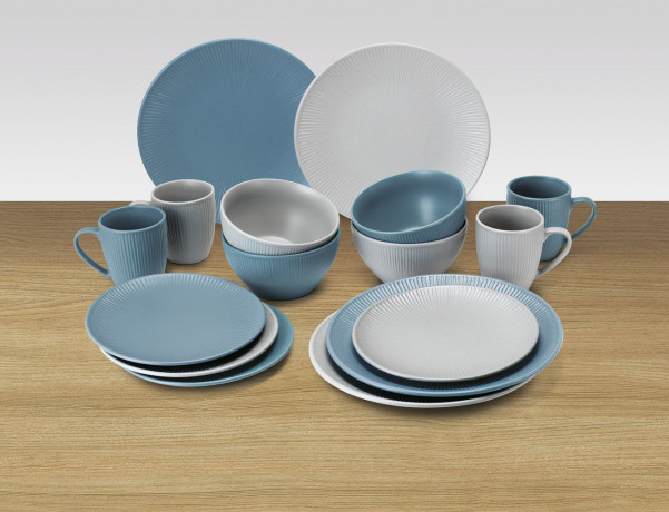 Van Well Van Well Kombiservice 16-tlg. LEIF blau Комбинированный сервиз Van Well 16 шт. ЛЕЙФ