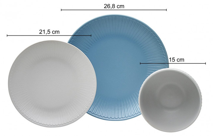 Van Well Van Well Kombiservice 16-tlg. LEIF blau Комбинированный сервиз Van Well 16 шт. ЛЕЙФ