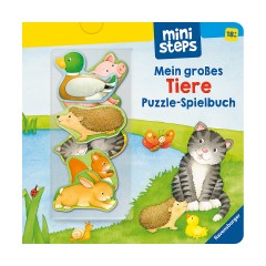 Ravensburger ministeps: Mein grosses Tiere Puzzle-Spielbuch ministeps: Моя книга-головоломка с большими животными