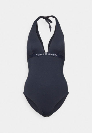 Tommy Hilfiger HALTER ONE PIECE Swimsuit desert sky КОМБИНЕЗОН HALTER Купальник небо пустыни