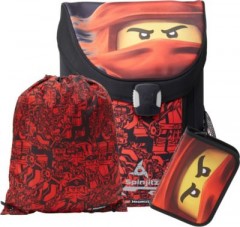 LEGO Schulranzenset EASY LEGO NINJAGO Red, 3-tlg. (2022) Набор школьных сумок EASY LEGO NINJAGO Red, 3 предмета. (2022)