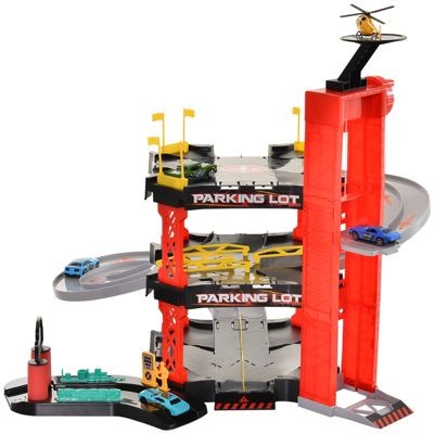 HOMCOM Kinder Parkhaus fur Spielzeugautos Детский гараж для игрушечных машинок