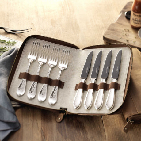 Robbe & Berking Robbe & Berking Martele - 150 g versilbert Grillset Frozen Black 8-tlg. Robbe &amp; Berking Martele - набор для гриля Frozen Black 150 г посеребренный 8 предм.