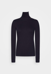 Tommy Hilfiger SLIM BUTTON ROLL-NECK Long sleeved top desert sky SLIM BUTTON ROLL-NECK Топ с длинными рукавами небо пустыни