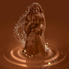 Lindt Weihnachtsmann 1kg, Шоколадный Дед Мороз 43см ,1кг