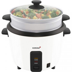 KORONA KORONA Reiskocher 58010, Dampfgarer, 2 in 1, weiss, mit Loffel und Messbecher  Рисоварка KORONA 58010, пароварка, 2 в 1, белая, с ложкой и мерным стаканом